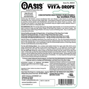 OASIS #80254 Vita Drops-Pure C for Guinea Pig, 2-Ounce, Packaging may vary