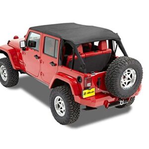 Bestop 52594-35 Black Diamond Safari-Style Bikini Top for 2010-2018 Wrangler JK Unlimited