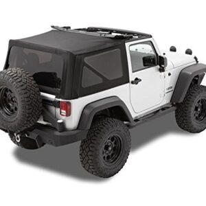 Bestop 7984617 Black Twill Replace-A-Top for OEM Hardware - 2010-2018 Wrangler 2-Door