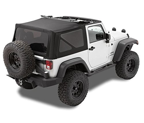 Bestop 7984617 Black Twill Replace-A-Top for OEM Hardware - 2010-2018 Wrangler 2-Door