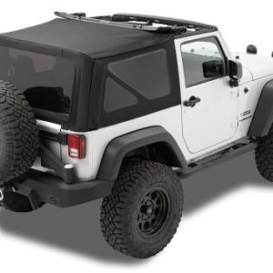 Bestop 7984617 Black Twill Replace-A-Top for OEM Hardware - 2010-2018 Wrangler 2-Door