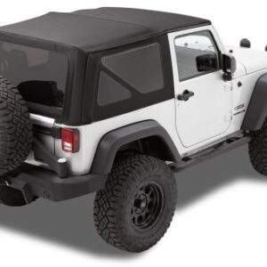 Bestop 7984617 Black Twill Replace-A-Top for OEM Hardware - 2010-2018 Wrangler 2-Door