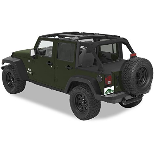 Pavement Ends by Bestop 41829-35 Black Diamond Cargo Cover for 2007-2018 Jeep Wrangler JK Unlimited