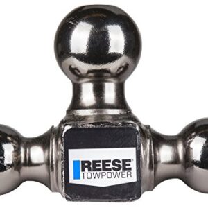 Reese Towpower 7039800 Triple Ball Mount, Black Nickel, Versatile and Universal