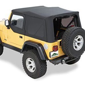 Pavement Ends by Bestop 51148-35 Black Diamond Replay Replacement Soft Top Tinted Windows; No door skins included for 1997-2006 Jeep Wrangler