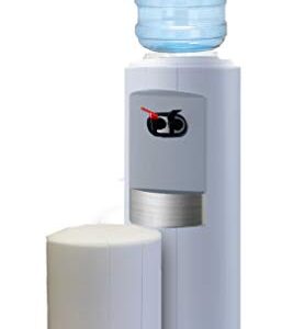 Fahrenheit Free-Standing Hot and Cold Water Cooler Finish: White with Silver Metallic