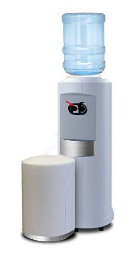 Fahrenheit Free-Standing Hot and Cold Water Cooler Finish: White with Silver Metallic