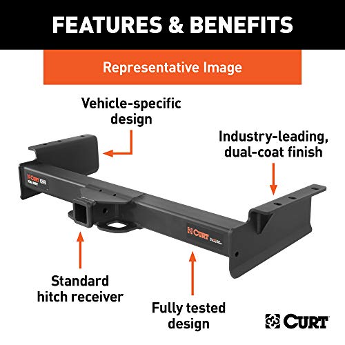 CURT 15318 Xtra Duty Class 5 Trailer Hitch, 2-In Receiver, Compatible with Select Dodge Ram 2500, 3500