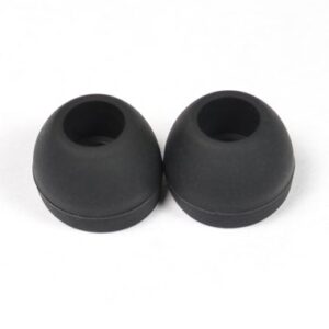 10 Black Medium Replacement Silicone Earbud Tips for Skullcandy, Sony, Creative, Audio-Technica, Panasonic, V-Moda, Skullcandy, Sennheiser, Philips in-Ear Earphones