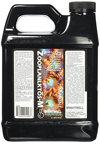 Brightwell Aquatics Zooplanktos-M - Zooplankton Food Supplement for Marine and Reef Aquariums, 2-l