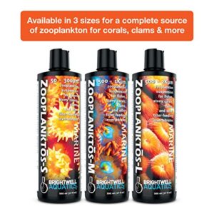 Brightwell Aquatics Zooplanktos-M - Zooplankton Food Supplement for Marine and Reef Aquariums, 2-l