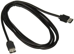 monoprice data cable - 6 feet - black | sata 6 gbps external shielded cable - esata to esata (type i to type i)