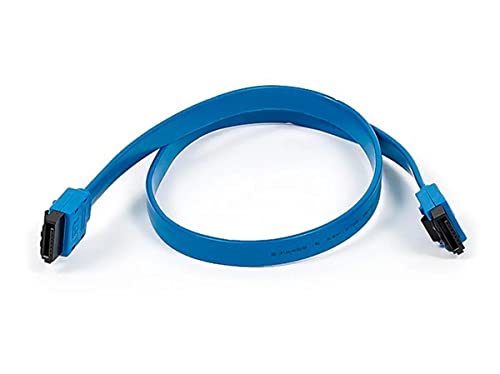 Monoprice 108782 18-Inch SATA 6Gbps Cable with Locking Latch, Blue