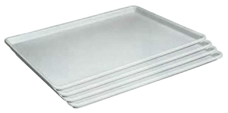 Lot of 4 Replacement Seed Plastic Trays for Any of 30" L x 18" W Bird Cage (White, Lot of Four)