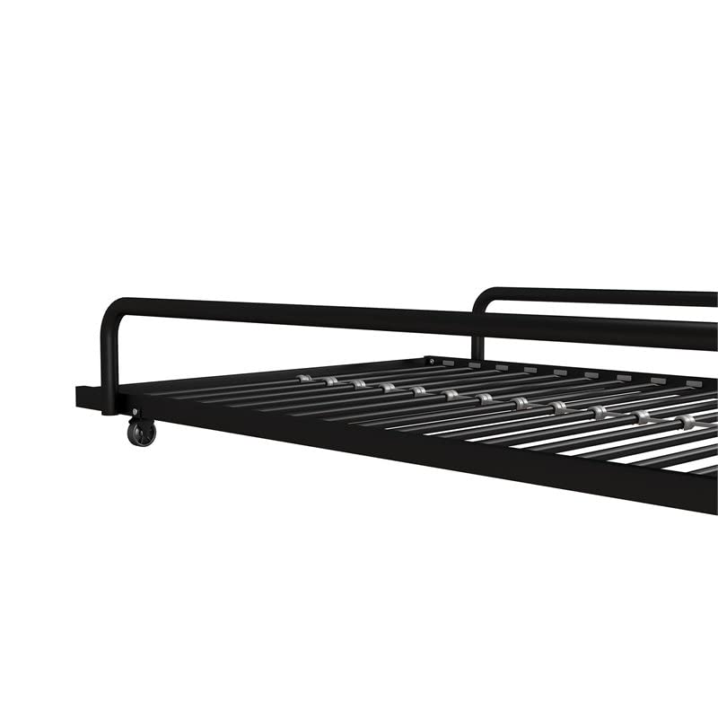 DHP Metal Trundle for Daybed Frame, Fits Twin Size, Black