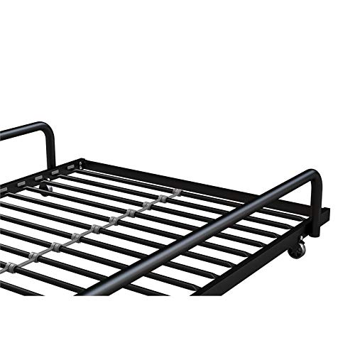 DHP Metal Trundle for Daybed Frame, Fits Twin Size, Black