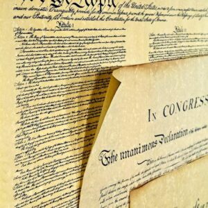 Three Documents of Freedom Constitution, Declaration of Independence, Bill of Rights