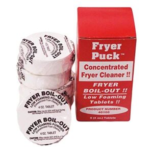 discovery products - fryer puck 4 oz. boil-out tablet, box of 5