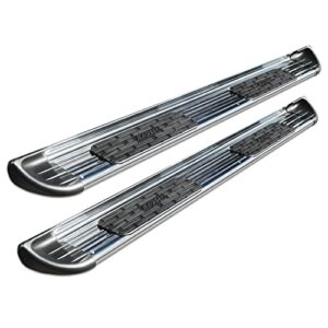 raptor series 7 inch stainless running boards side steps for 04-14 ford f-150 supercab/extended cab