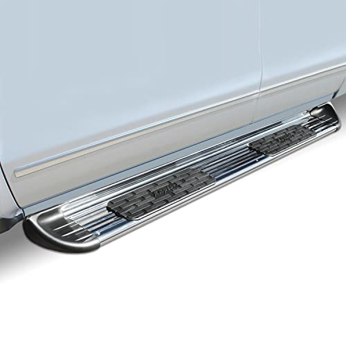 Raptor Series 7 inch Stainless Running Boards Side Steps for 04-14 Ford F-150 SuperCab/Extended Cab