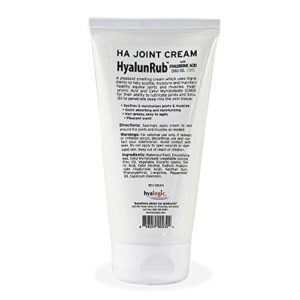 Hyalogic HA Joint Cream for Horses 6 oz Hyaluronic Acid Soothes Equine Joints and Muscles - HyalunRub