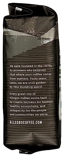 Allegro Coffee Decaf Organic Whole Foods Blend Whole Bean Coffee, 12 oz