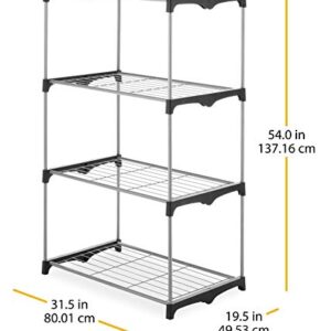 Whitmor 4 Tier Shelf Tower - Closet Storage Organizer