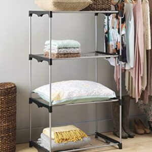 Whitmor 4 Tier Shelf Tower - Closet Storage Organizer