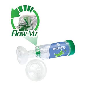 aerodawg the original canine aerosol chamber inhaler spacer for small dogs and puppies with exclusive flow-vu* indicator