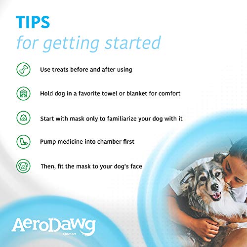 AeroDawg The Original Canine Aerosol Chamber Inhaler Spacer for Small Dogs and Puppies with Exclusive Flow-VU* Indicator