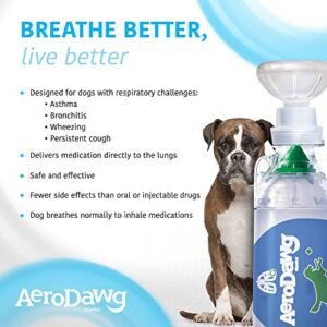 AeroDawg The Original Canine Aerosol Chamber Inhaler Spacer for Small Dogs and Puppies with Exclusive Flow-VU* Indicator