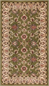 well woven barclay sarouk green traditional area rug 2'3" x 3'11"