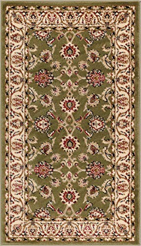 Well Woven Barclay Sarouk Green Traditional Area Rug 2'3" X 3'11"