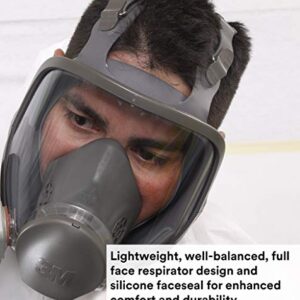 3M Respirator Kit, Full Face 6800, Reusable, Medium, Plus 4 Particulate Filters 2097, P100 for Mold Remediation, Dust, Lead, Asbestos