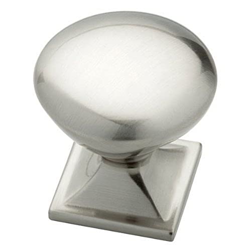 Liberty P20387-SN-C 32mm Square Cabinet Hardware Knob with Square Base