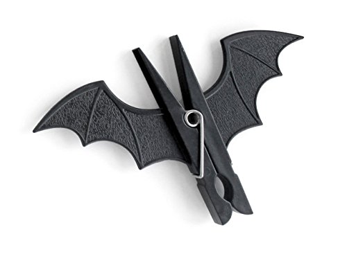 SUCK UK Spooky Bat Pegs, Black