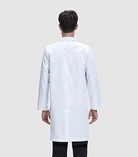 Dr. James Professional Lab Coat, Smartphone and Tablet Pockets, Classic Fit, 40 Inch Length (2XL)