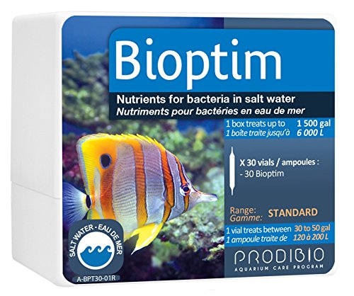 Prodibio Bioptim, Nutrients for Bacteria, Saltwater, 30/1 mL vials, 30 gal and up