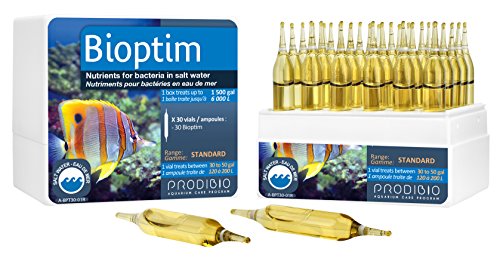 Prodibio Bioptim, Nutrients for Bacteria, Saltwater, 30/1 mL vials, 30 gal and up