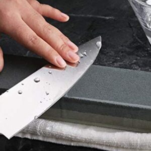 New Star Foodservice 36503 Combination Sharpening Stone Knife Sharpener, 12" x 2-1/2" x 1-1/2", Gray