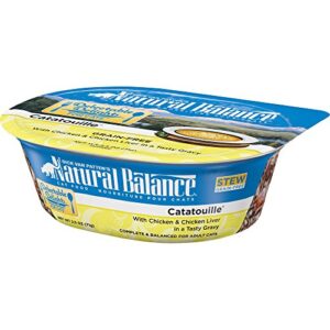 Natural Balance Delectable Delights for Adult Cats Delicious Grain Free Stews and Pate Cat Food Recipes Choose Catatouille Sea Brulee, Purrrfect Paella, Scampi or Cats-serole