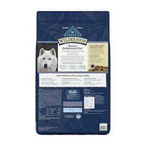 Blue Buffalo Wilderness High Protein, Natural Senior Dry Dog Food, Chicken 24-lb