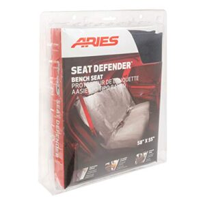 ARIES 3146-09 Seat Defender 58-Inch x 55-Inch Black Waterproof Universal Bench Car Seat Cover Protector