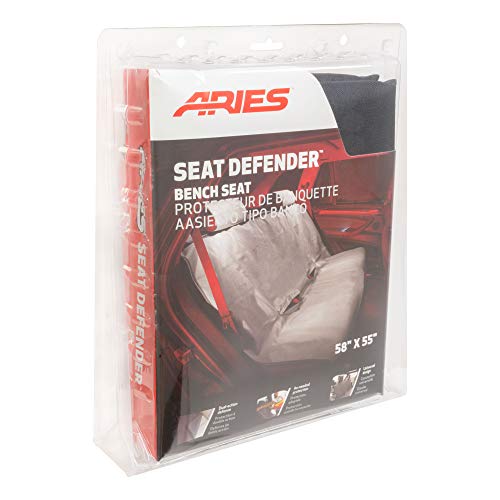 ARIES 3146-09 Seat Defender 58-Inch x 55-Inch Black Waterproof Universal Bench Car Seat Cover Protector