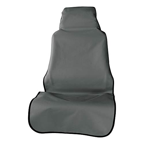 ARIES 3142-01 Seat Defender 58-Inch x 23-Inch Grey Waterproof Universal Bucket Car Seat Cover Protector