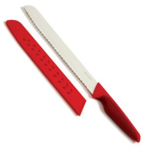 norpro 1216 grip-ez bread/tomato knife, one size, red