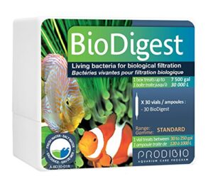 prodibio bio digest, nitrifying bacteria, fresh and salt water, 30/1 ml vials, 30 gal and up