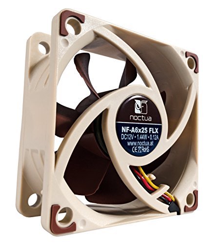 Noctua NF-A6x25 FLX, Premium Quiet Fan, 3-Pin (60mm, Brown)