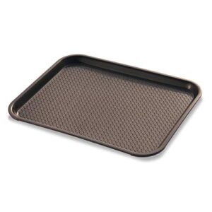 New Star Foodservice 24753 Brown Plastic Fast Food Tray, 14 by 18-Inch, Set of 12