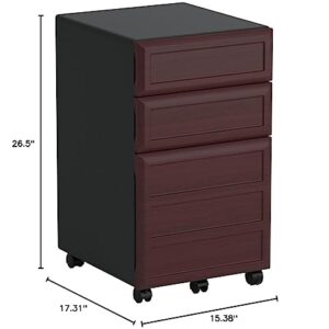 Ameriwood Home Pursuit Mobile File Cabinet, Cherry